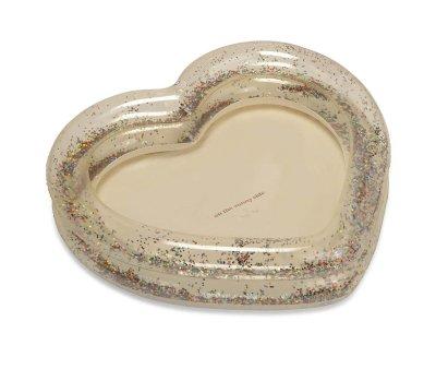 Inflatable Pool Transparent Heart Glitter