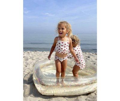 Inflatable Pool Transparent Heart Glitter