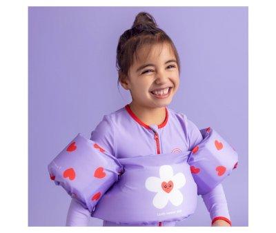 Chaleco con Manguitos Lila Hearts