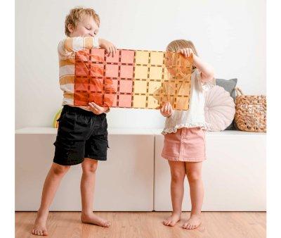 Pack Connetix Pastel Lemon & Peach 2 Plaques de Base