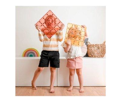 Pack Connetix Pastel Lemon & Peach 2 Plaques de Base