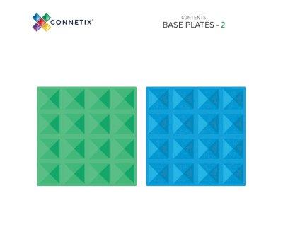 Pack Connetix Rainbow Blue & Green Base Plate 2 Pieces