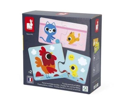 Puzzle Parents and Baby Animals