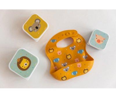 Babete Silicone Animal Friends
