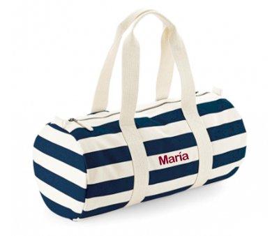 Bolsa Deporte Nautical Natural-Navy Personalizable