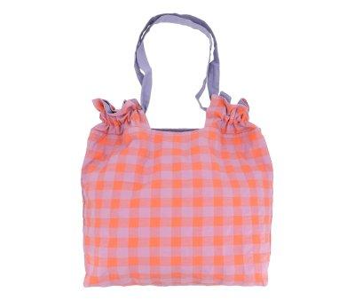 Lilac Gingham Tote Bag
