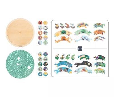Reversible Circular Observation Puzzle Garden