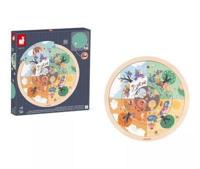 Reversible Circular Observation Puzzle Garden