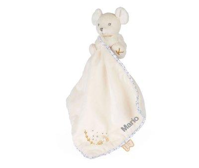 Doudou Souris Crme Personnalisable