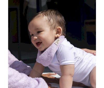 Double Timboo Silky Lilac Baby Bibs