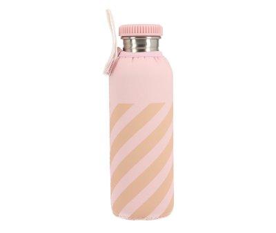 Funda Neopreno Stripes Pink 750ml Personalizable