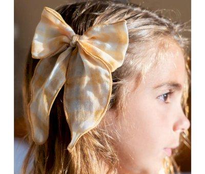 Clip de Pelo con Lazo Buckwheat Plaid