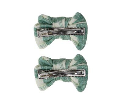 2 Pinzas para Pelo con Lazo de Coleta Fern Plaid