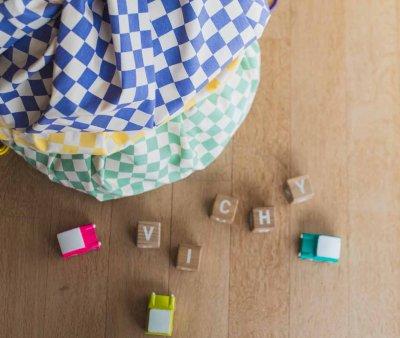 Sacco Play & Go Vichy Yellow