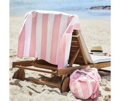 Bolsa de praia  Stripes Dock & Bay  Rosa Pastel