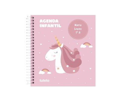 Agenda Infantrio Personalizvel Tutete Magical Unicorn