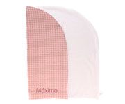 Manta Arrullo Vichy Rosa Personalizable