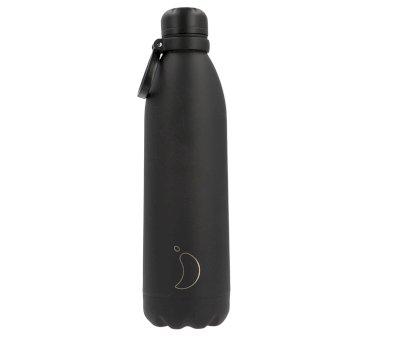 Garrafa de ao inoxidvel Preta 1,8 litros