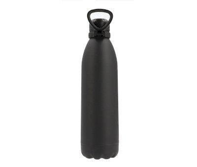Garrafa de ao inoxidvel Preta 1,8 litros
