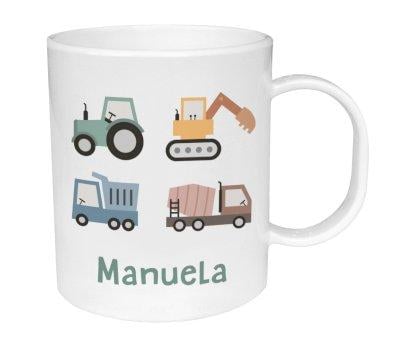 Tazza Plastica Personalizzata Tutete Trucks