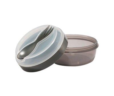 Lunch Box with Refrigerating Lid N'ice Cup Grey