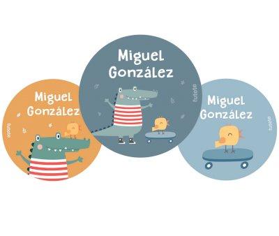 Pack 3 chapas Personalizadas Croc