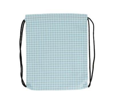 Mochila Saco Nordic Check Blue Personalizable