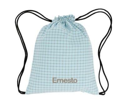 Mochila Saco Nordic Check Blue Personalizable