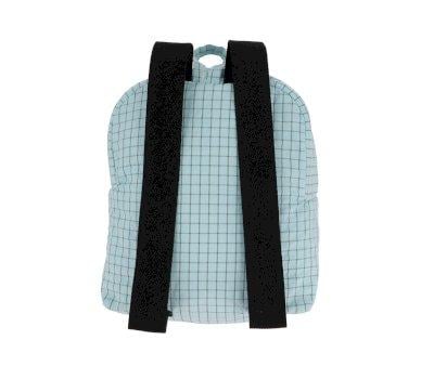 Personalised Nordic Check Blue Backpack