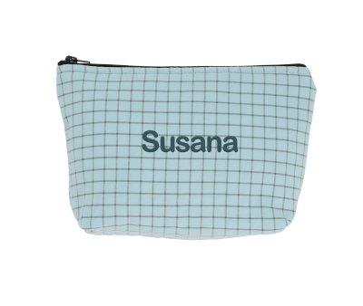 Trousse de Toilette pour Enfants Nordic Check Blue Personnalisable