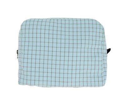 Grande Trousse de Toilette Nordic Check Blue Personnalisable