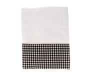 Toalla de Bao Vichy Negro Personalizable