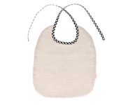 Bavette Vichy Noir Personnalisable