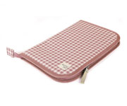 Porta-documentos rosa I Love Vichy