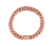Elstico de cabelo Kknekki em p rosa glitter