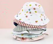 Reversible Bucket Hat Stripes Olive