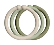 12 Anillas Cuelga Juguetes Loops Vanilla/Sage/Olive