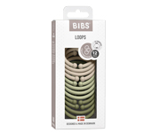 12 Anillas Cuelga Juguetes Loops Vanilla/Sage/Olive
