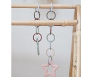 12 Anillas Cuelga Juguetes Loops Vanilla/Sage/Olive