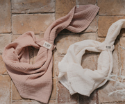 2 lingettes en mousseline BIBS Blush