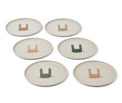Pack 6 Platos Remco Bunny / Sandy