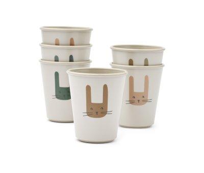 Pack 6 Vasos Lana Bunny / Sandy