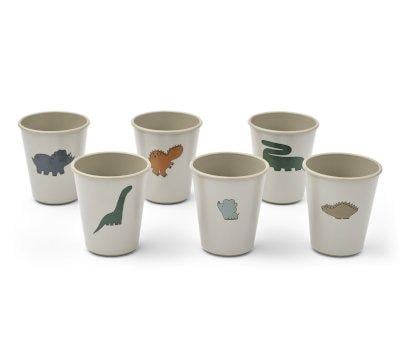 Pack 6 Vasos Lana Dinosaurs / Mist
