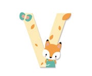Lettre en bois pur V