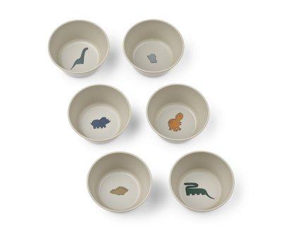 Pack de 6 Bowls Cees Dinosaurs/Mist
