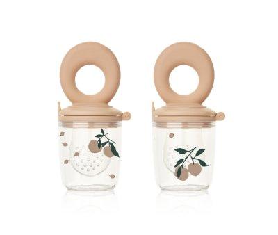 Alimentador Antiahogo Silicona Miranda Pack 2 Peach / Sea Shell
