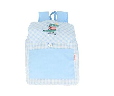 Mochila Pequea Vichy Croc Personalizable