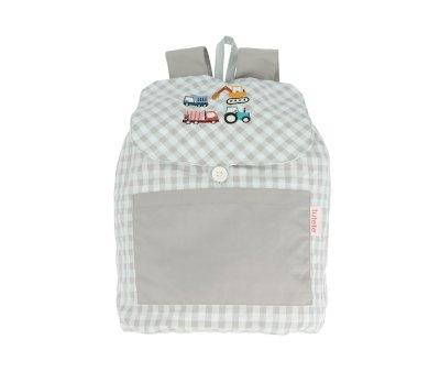 Mochila Pequena Personalizvel Vichy Trucks