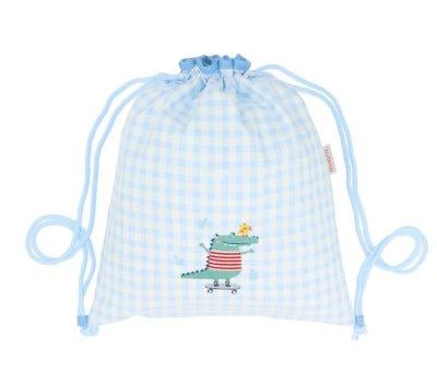 Mochila Saco Vichy Croc Personalizable
