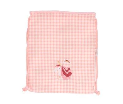 Mochila Saco Vichy Magical Unicorn Personalizable